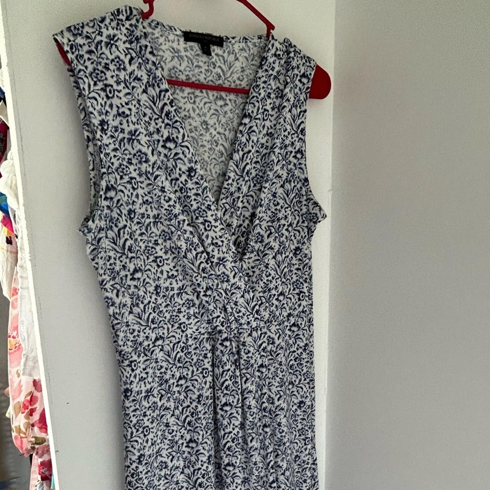 Blue & white Banana Republic Dress